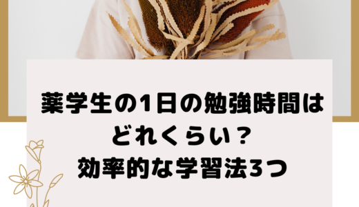 薬学生の1日の勉強時間はどれくらい？効率的な学習法3つ