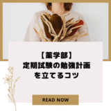【薬学部】定期試験の勉強計画を立てるコツ